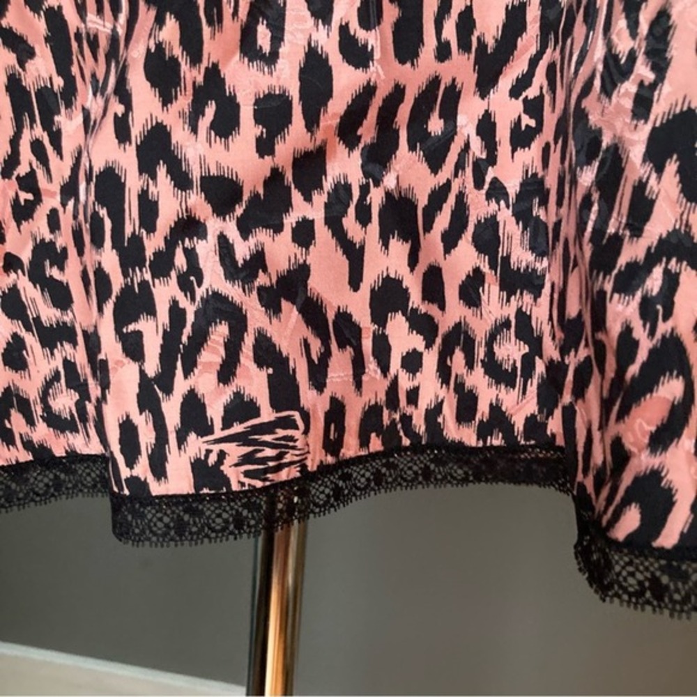 Zadig &‎ Voltaire top medium Slip Christy Camisole pink leopard lace silk NWT - Picture 11 of 12